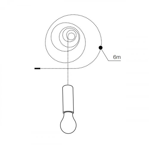 Світильник Azzardo Ziko E27 white 6 meters AZ3113 alt 1