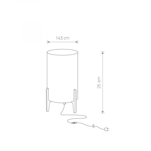 8448 Настольная лампа Nowodvorski Rocket gray PL alt 2