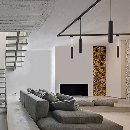 9338 Світильник підвіс Nowodvorski PROFILE EYE BLACK PL alt 1