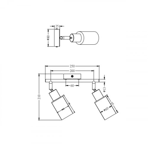 Світильник-спот TRIO MARS R80012007 alt 1