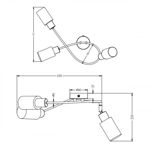 Світильник-спот TRIO MARS R80013907 alt 1