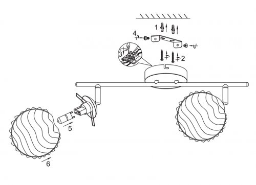 Світильник-спот TRIO WIRE R81322106 alt 1
