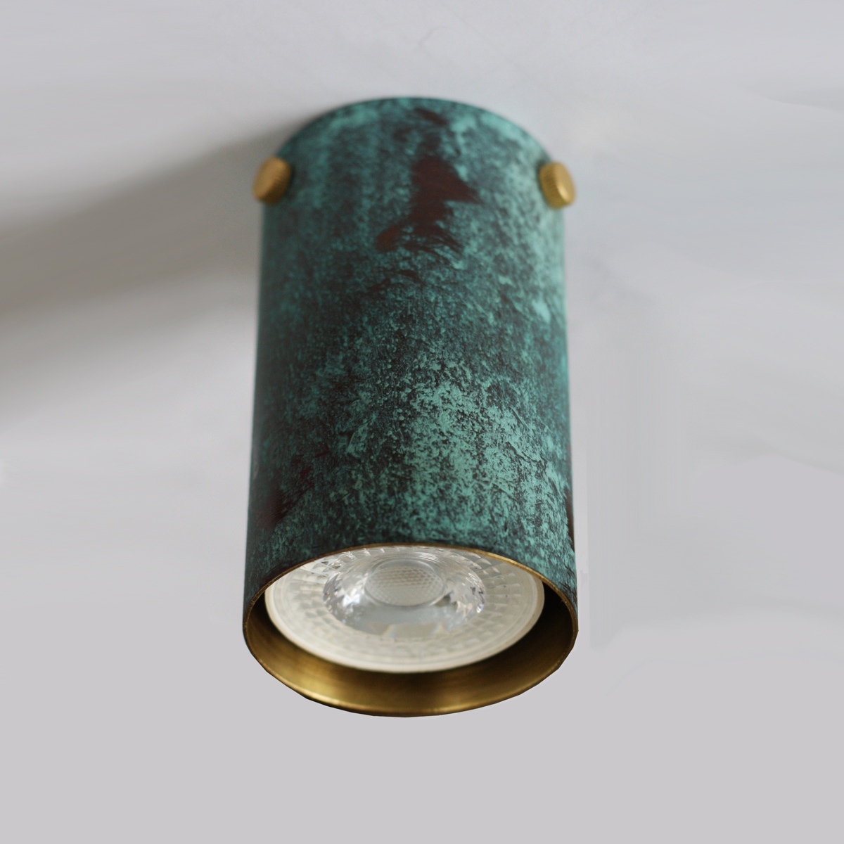 Точечный светильник PikArt LP 5736-3 зеленая патина alt 1