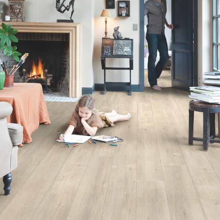 Ламінат Quick-Step IMPRESSIVE IM1857 Saw cut Oak beige