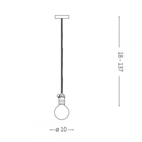 Підвісний світильник Ideal Lux DOC SP1 163109 antique brass alt 1