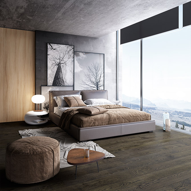 Паркетна дошка ESTA PARKET Дуб ABCD Lava Grey 1-пол. UV-масло 11169