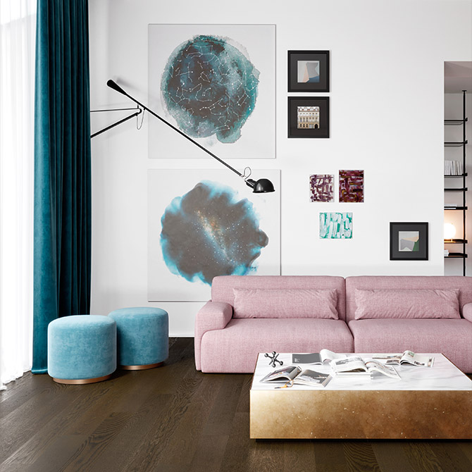 Паркетна дошка ESTA PARKET Дуб BC Tobacco Brown 1-пол. матовий лак 11161 alt 1