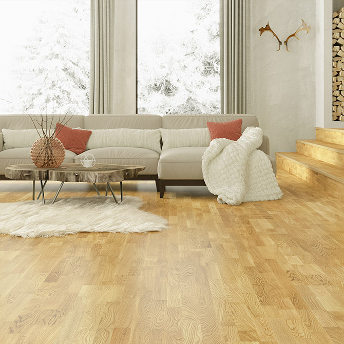 Паркетна дошка ESTA PARKET Дуб Village 3-пол. матовий лак 13081