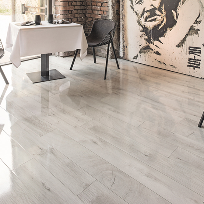 Ламинат Kaindl O251 Easy T. 8.0 Дуб Fresco Snow HG ENDgrain 4V (8х159х1383) alt 1