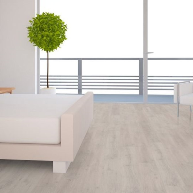 Вінілова підлога TER HURNE COMPACT Дуб Гельсінкі Білий