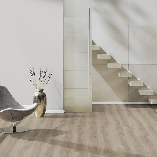 Вінілова підлога TER HURNE RIGID CORC Дуб Мінськ сіро-беж alt 1