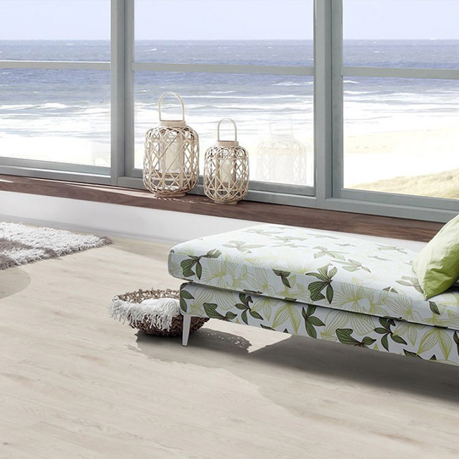 Виниловый пол TER HURNE RIGID CORC Дуб Скатен белый