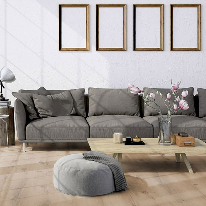 Вінілова підлога TER HURNE RIGID CORC Дуб Більбао коричневий 2081 (6*15177*235) 214 в уп