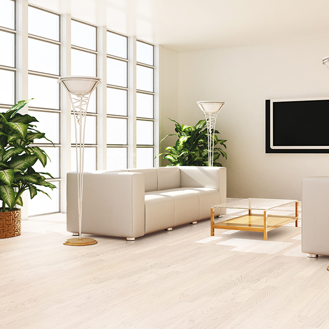 Паркетная доска Befag Дуб Natur White 3-пол. лак 501024