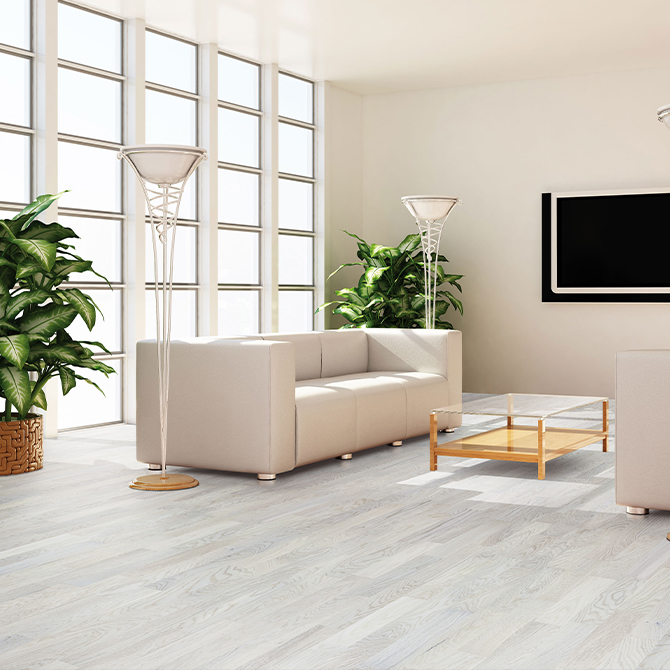 Паркетна дошка Befag Дуб Robust White 3-пол. лак 568300