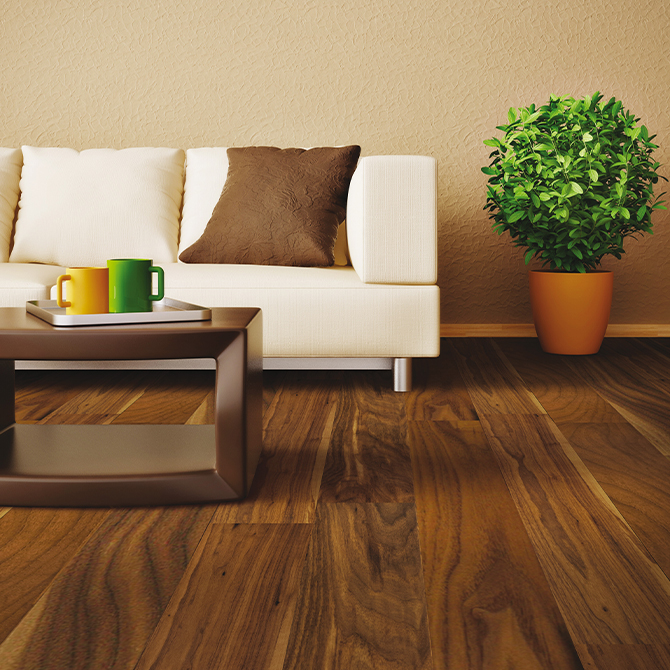 Паркетная доска Befag Орех 1-пол. лак 560199