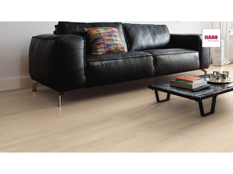 Паркетная доска HARO 535604* Дуб Puro Ice Тренд 3-пол. браш. масло naturalin plus alt 1