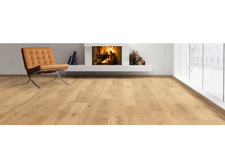 Паркетная доска HARO 525493 Дуб Универсал 1-пол браш 2ст.микро фаска лак Permadur на HDF alt 1