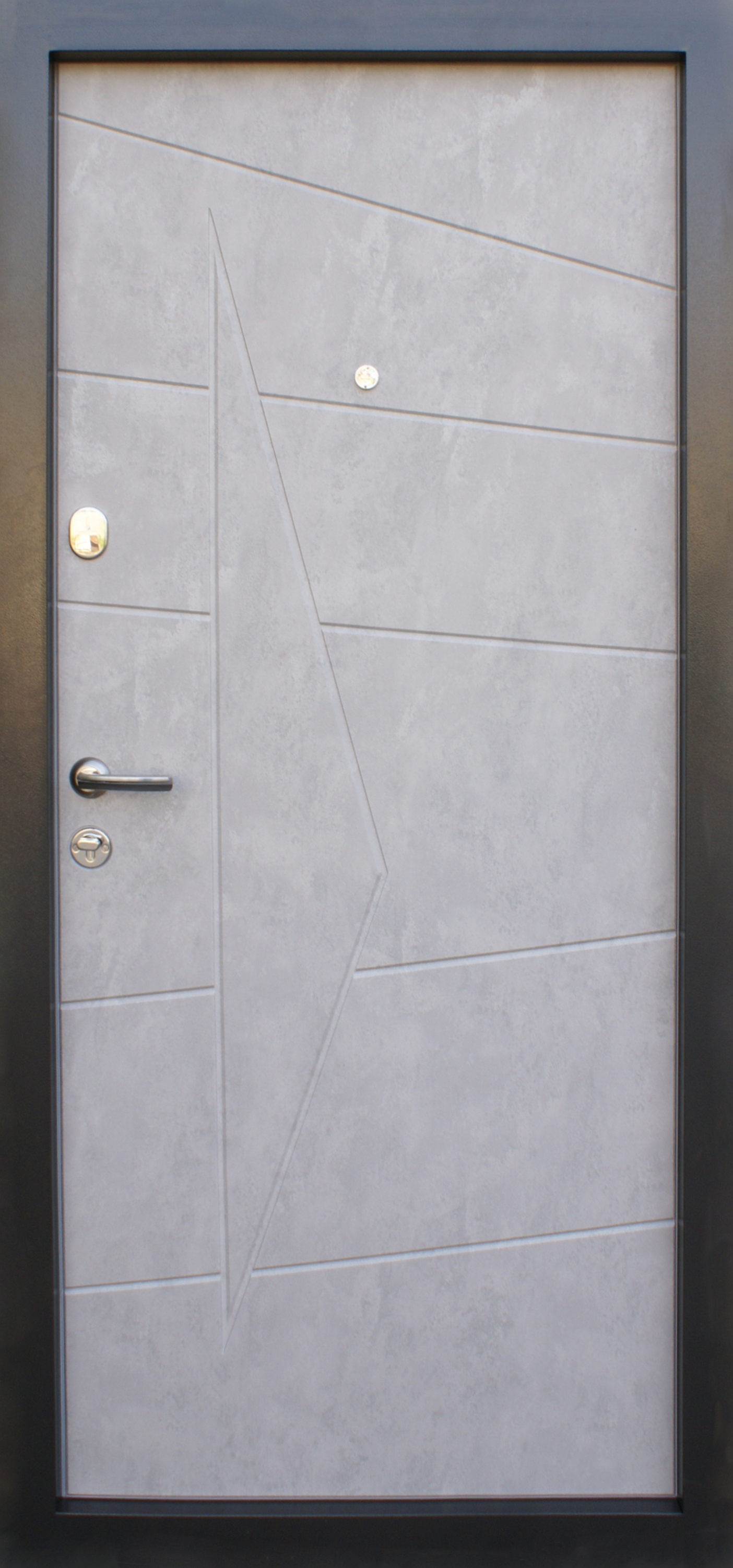 Входные двери Qdoors Премиум Акцент Бетон Темный Бетон Серый