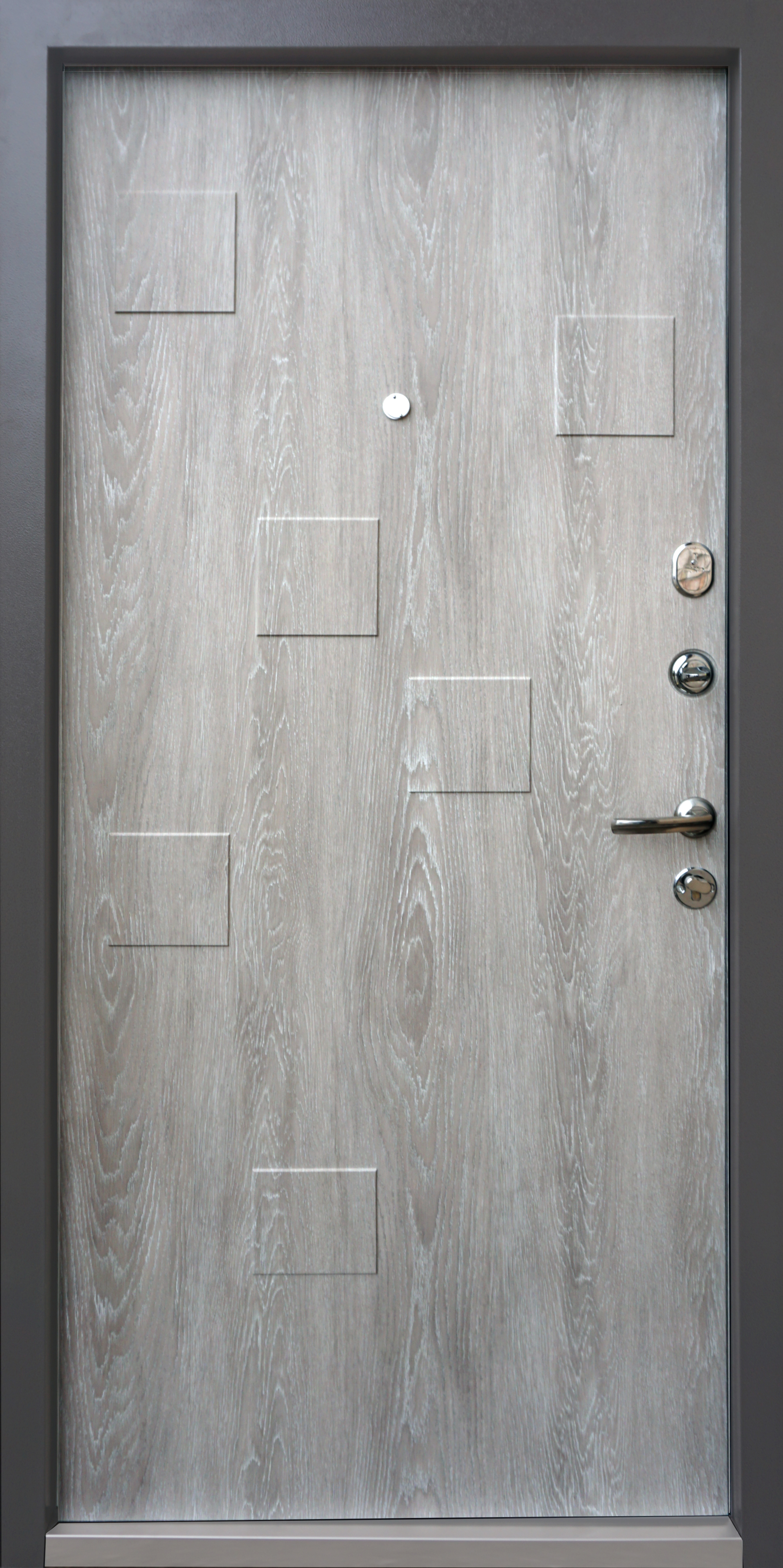 Вхідні двері Qdoors Ультра Рондо Дуб Графіт Дуб Шале Сивий