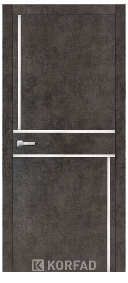 Двері міжкімнатні KORFAD, Aluminium Plato ALP-07