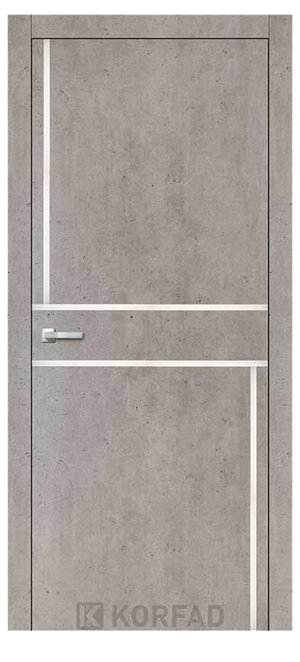 Двері міжкімнатні KORFAD, Aluminium Plato ALP-07