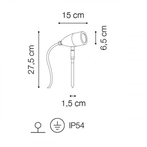 Вуличний світильник Ideal Lux 115412 Inside PT1 Antracite alt 2