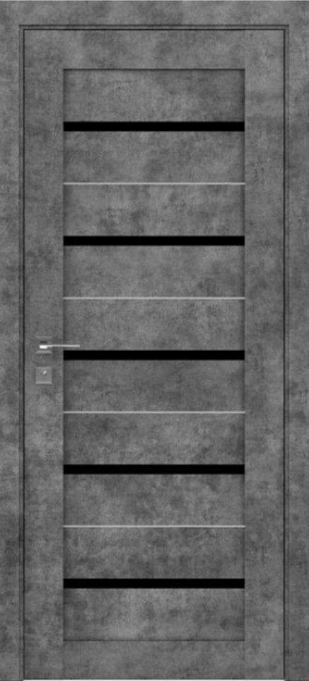 Міжкімнатні двері Rodos Modern Lazio полустекло BLK alt 2