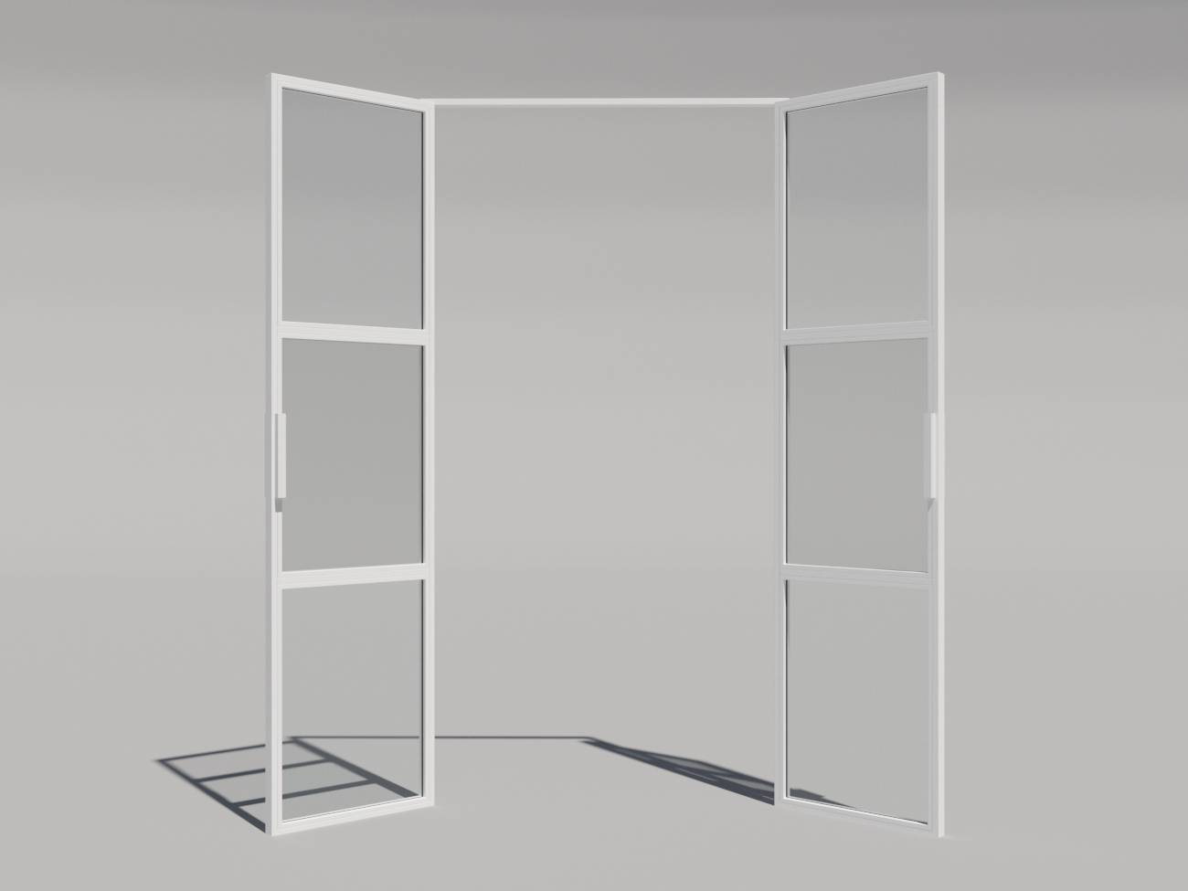 Міжкімнатні лофт-двері Svarg орні двостулкові в рамі