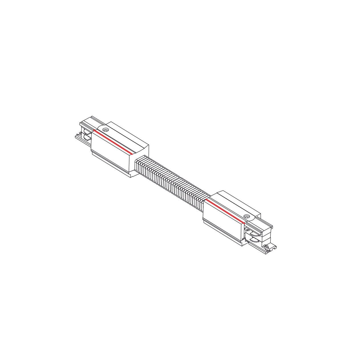 8698 З'єднувач Nowodvorski CTLS POWER FLEX CONNECTOR WHITE CN