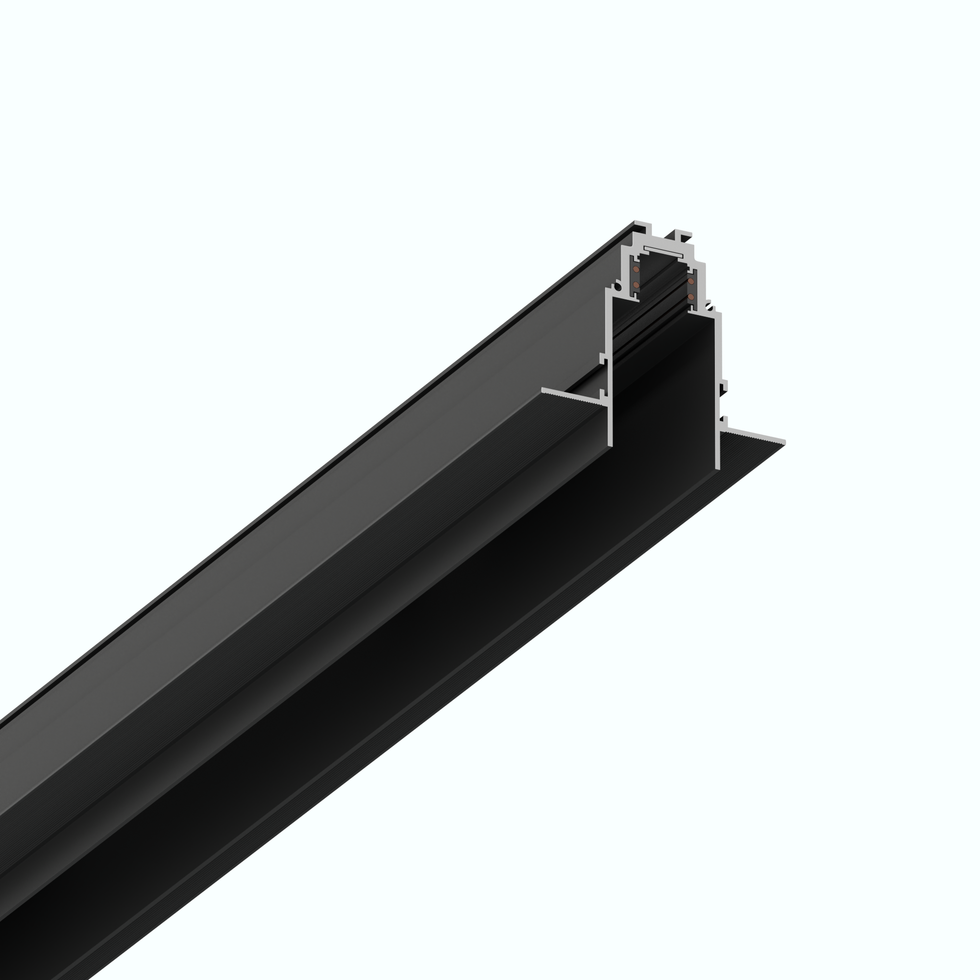 Встраиваемый магнитный трек Light Hub Magnenic 1 LH-TRACK-35/R-1-BK alt 1