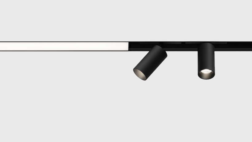 Встраиваемый магнитный трек Light Hub Magnenic 1 LH-TRACK-35/R-1-BK alt 2