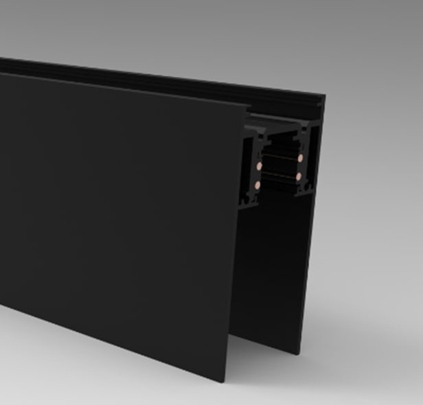 Магнітний трек для накладного / підвісного монтажу Light Hub Magnenic 1 LH-TRACK-35 / S-2-BK alt 2