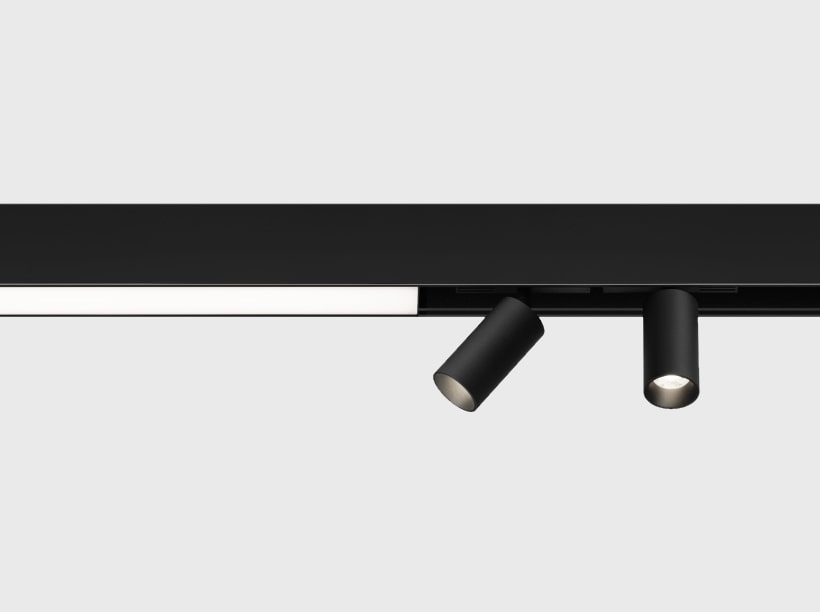 Магнітний трек для накладного / підвісного монтажу Light Hub Magnenic 1 LH-TRACK-35 / S-2-BK alt 1