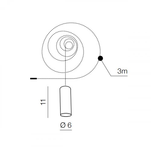 Світильник Azzardo Ziko GU10 black 3 meters AZ3411 alt 3